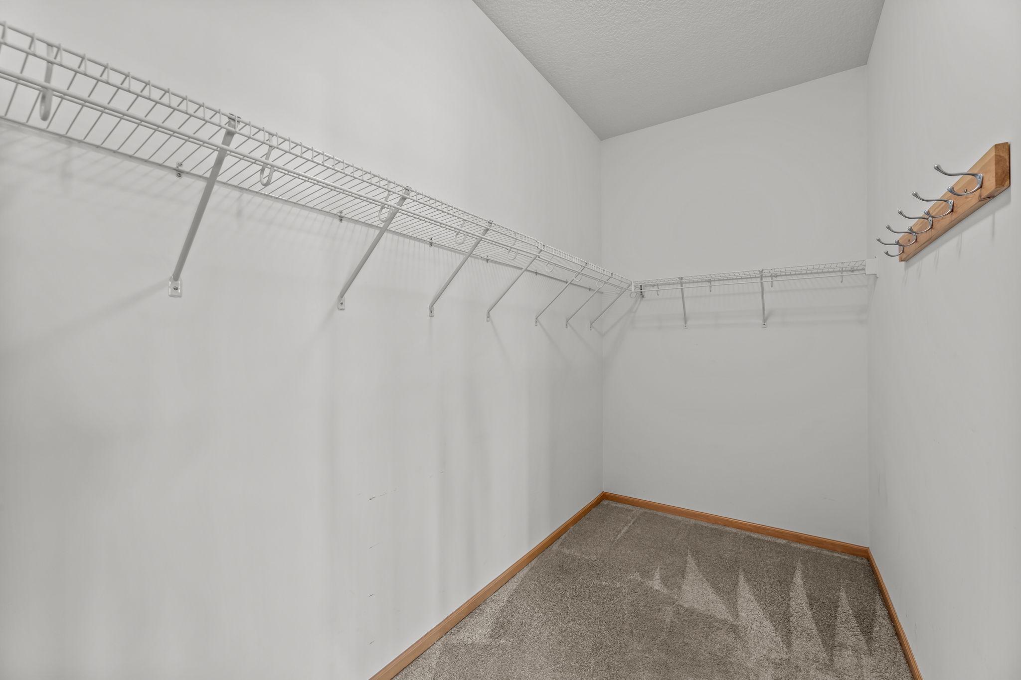 Primary walk-in closet