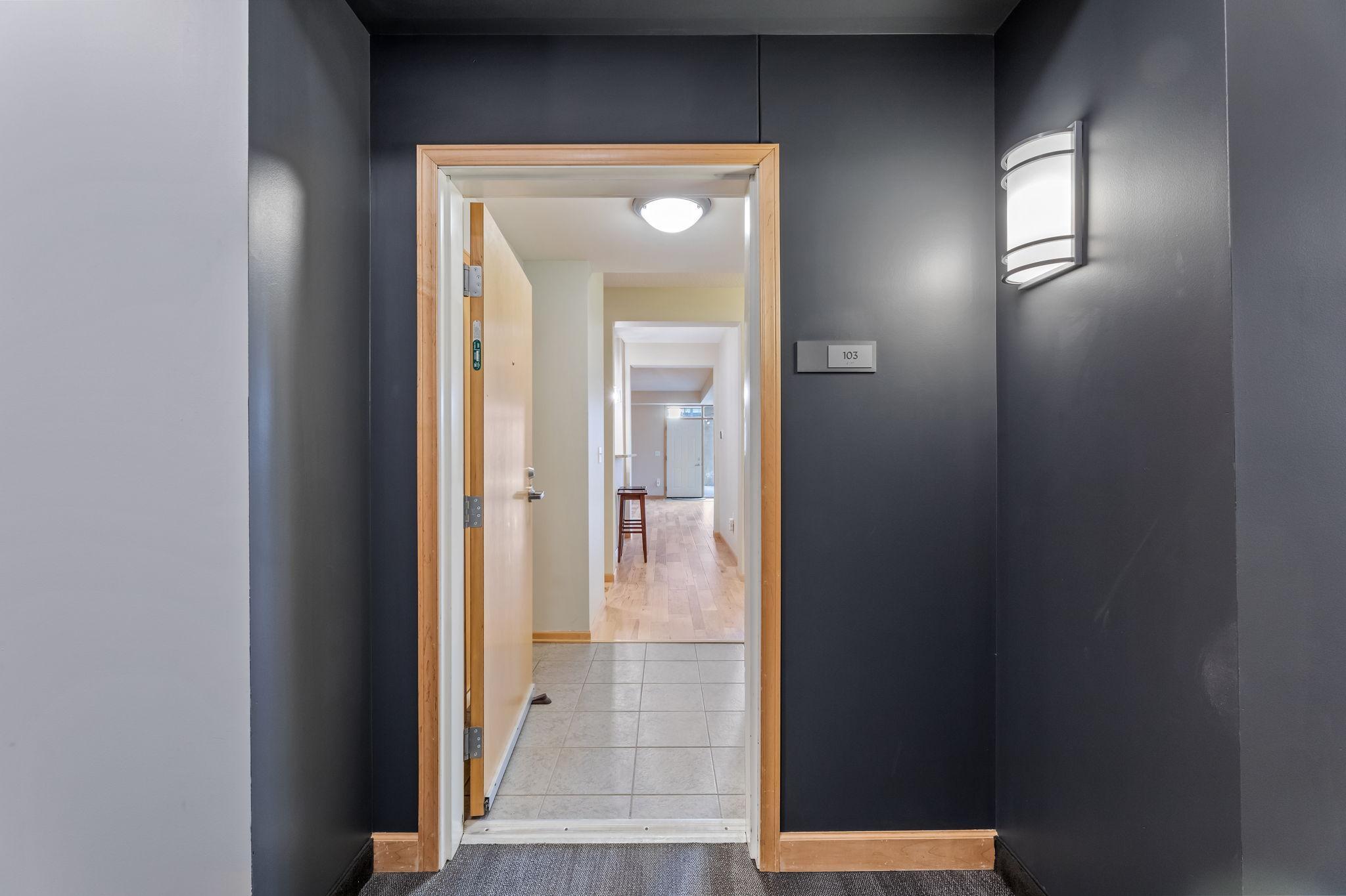 Entrance from the hallway - interior of the building