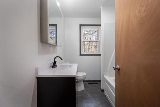 Bathroom #1 completely remodeled with tub/shower