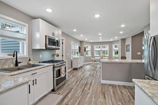 Big, bright, open space on the main level