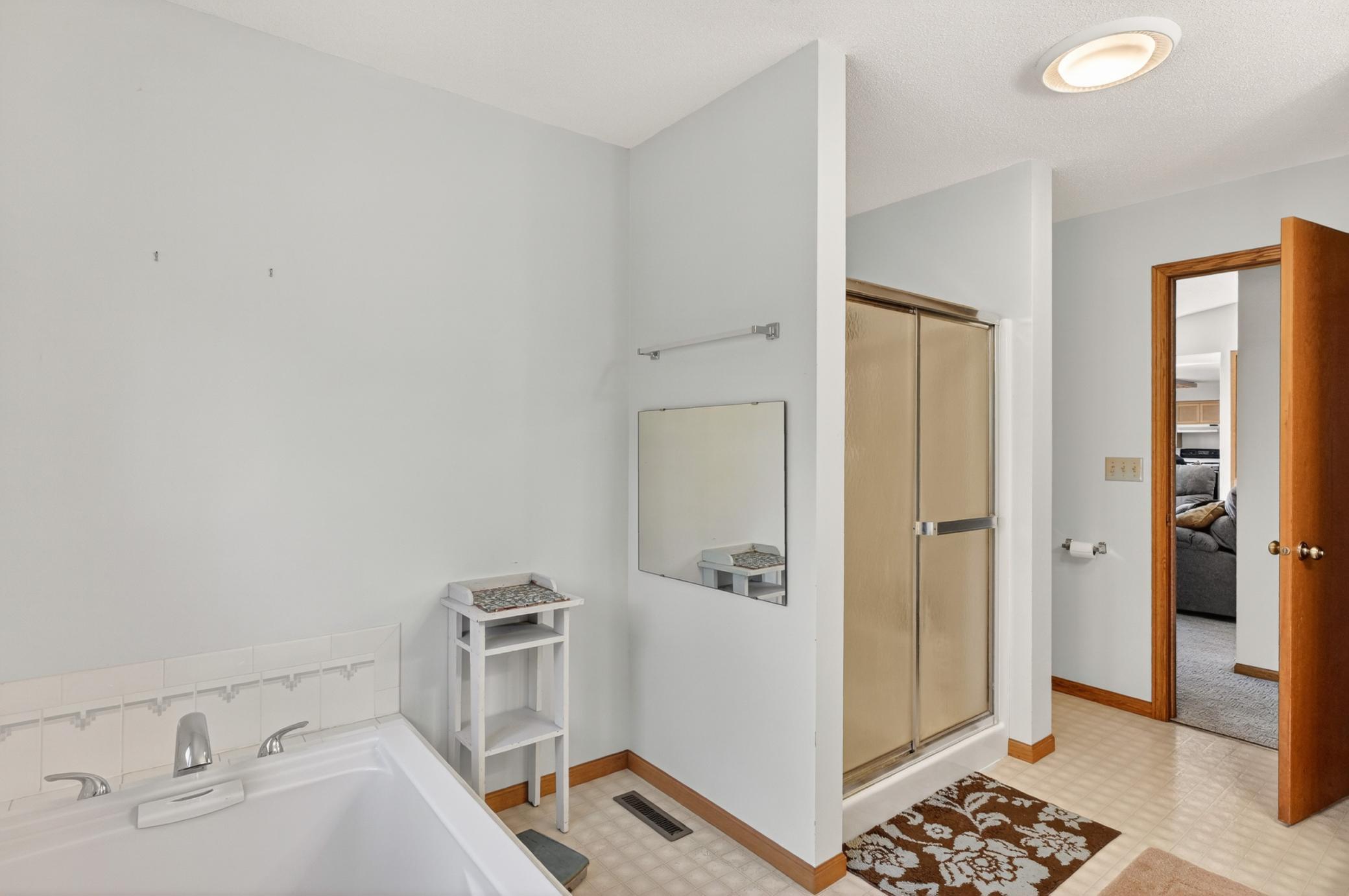 Full bath with walk-in shower