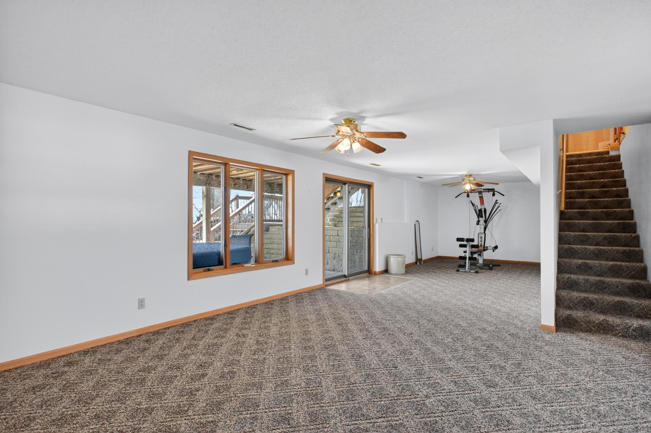 Huge Lower Level walk out family room