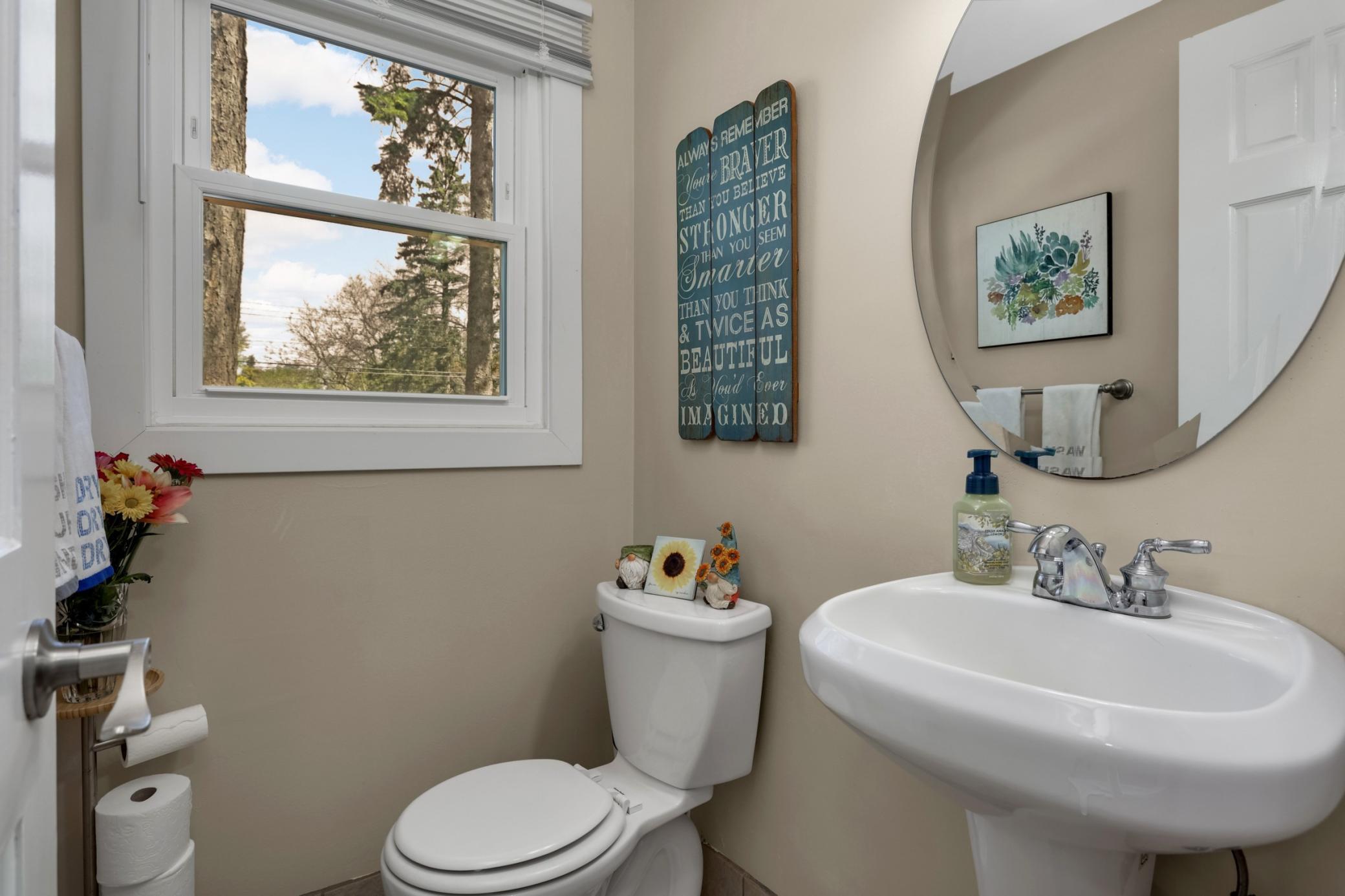 A main floor bathroom is another bonus when you're hosting!