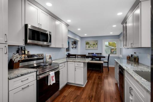 This recently updated kitchen makes cooking and hosting meals a breeze!