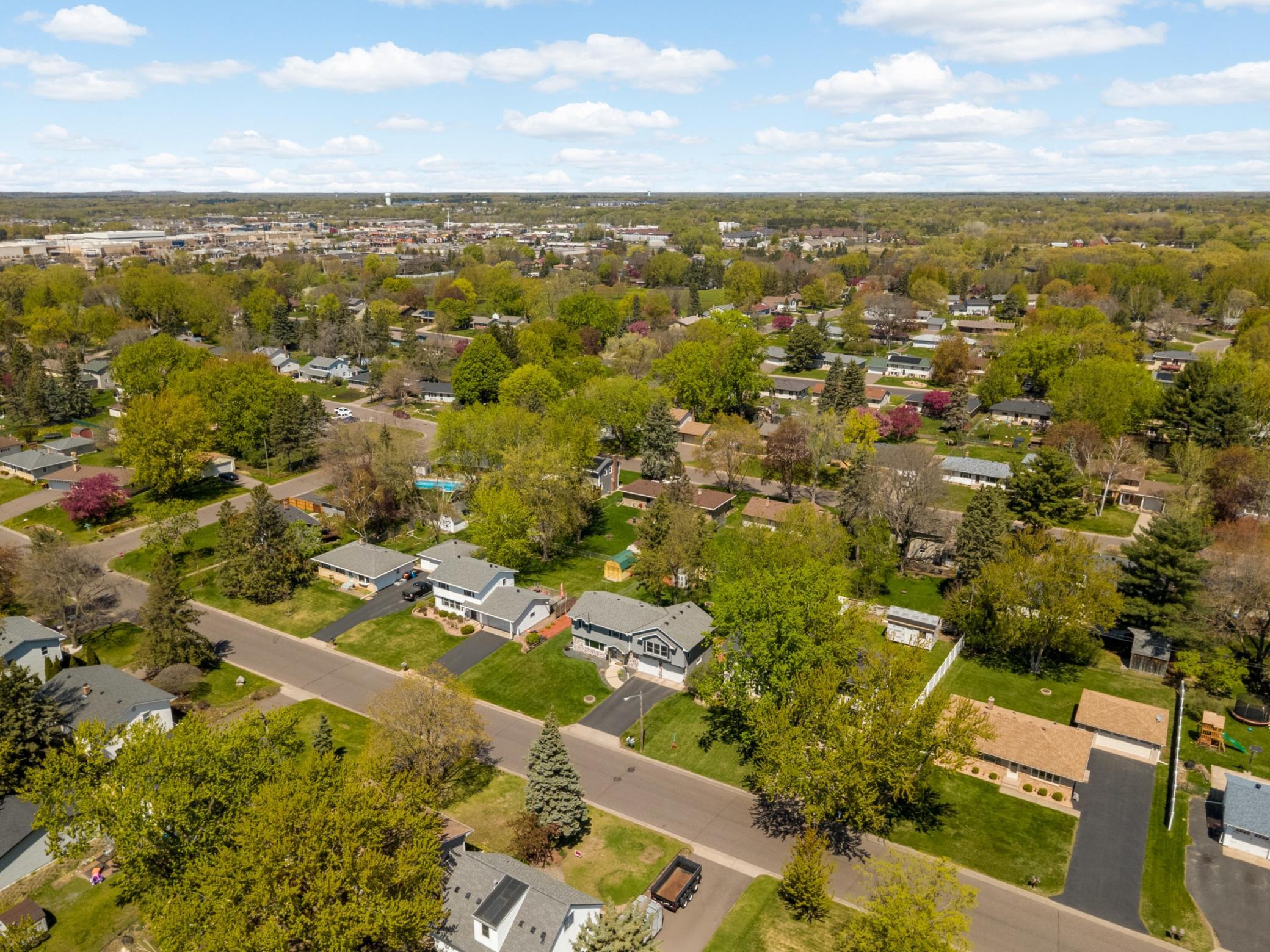 Overhead view of the home.