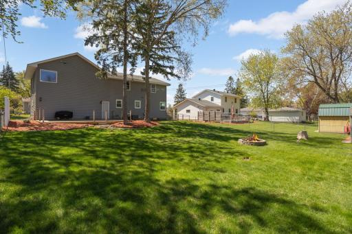 Plenty of shade and sun in this large backyard!