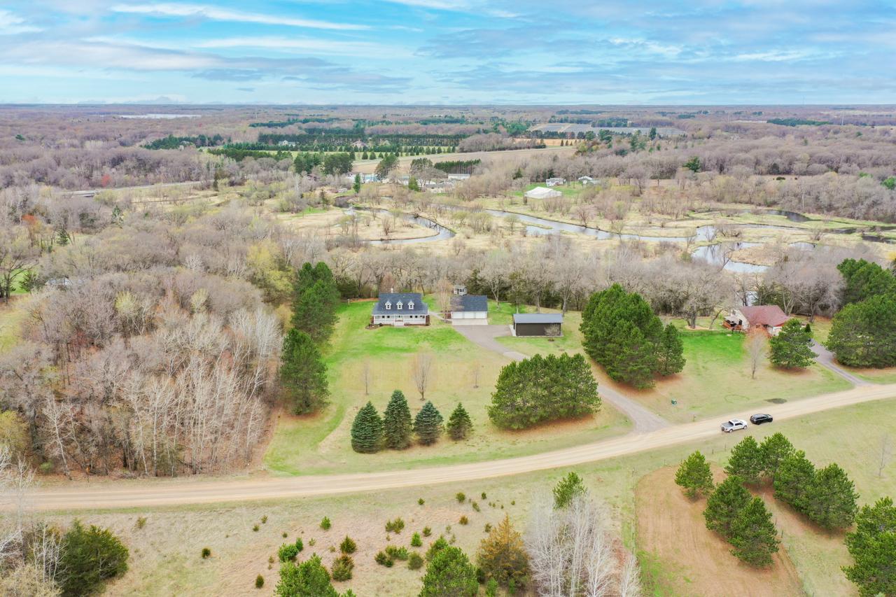 Aerial view of the property