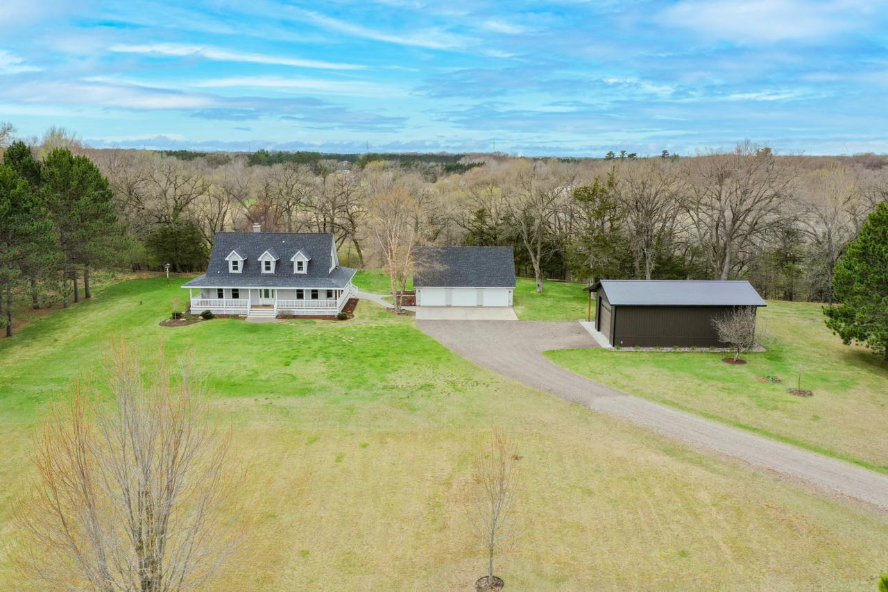 Aerial view from the road