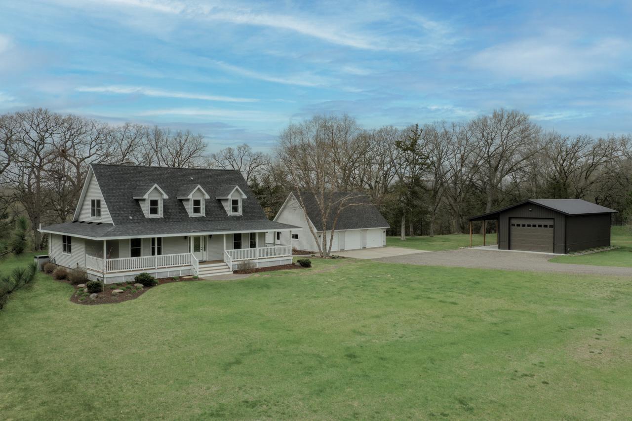Aerial view from the front yard
