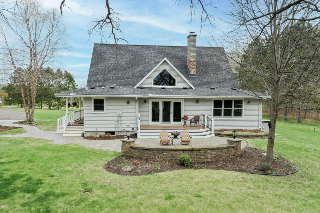 Deck and patio space is located off of the living room
