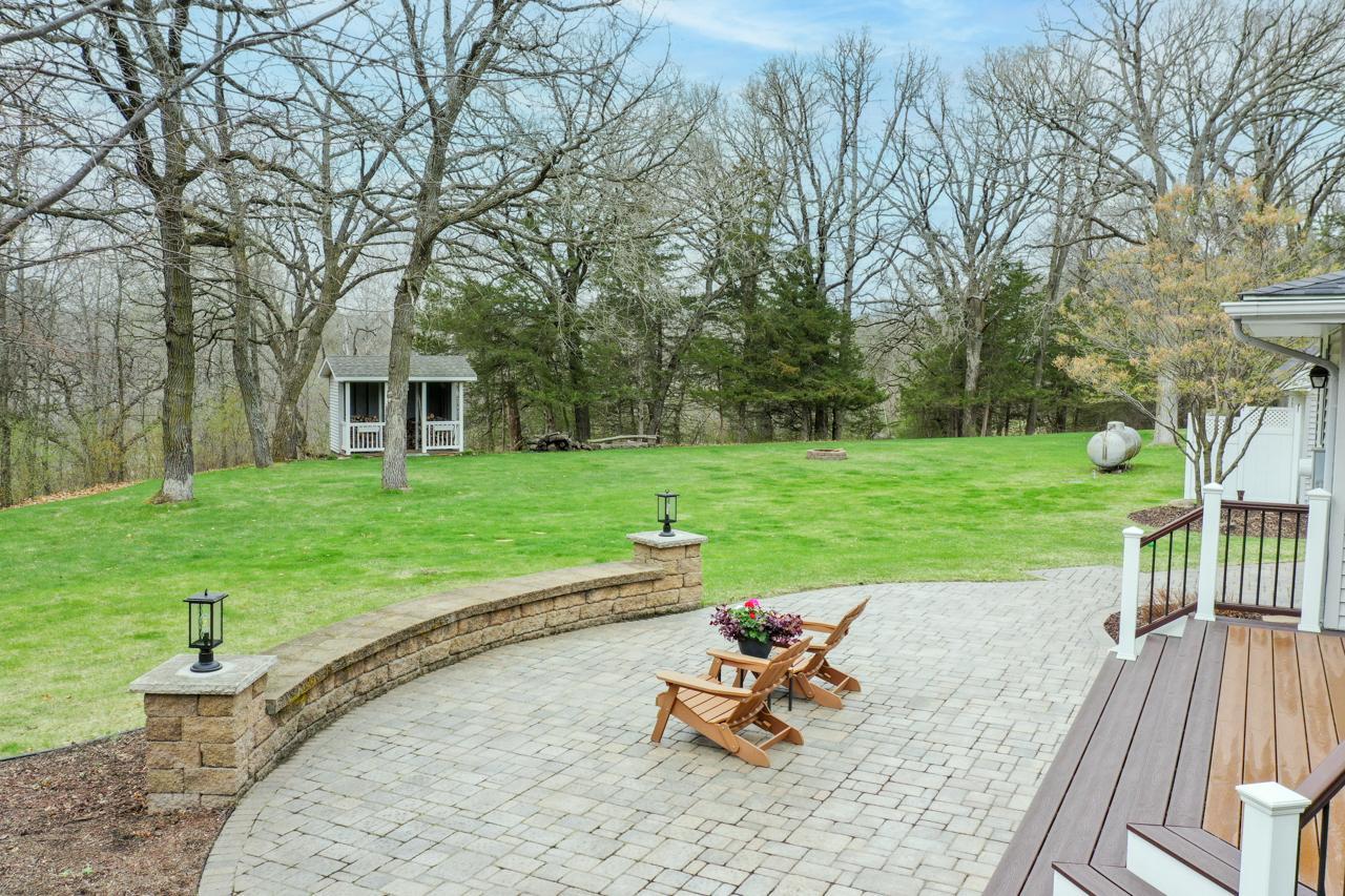 Enjoy the park like setting from your patio