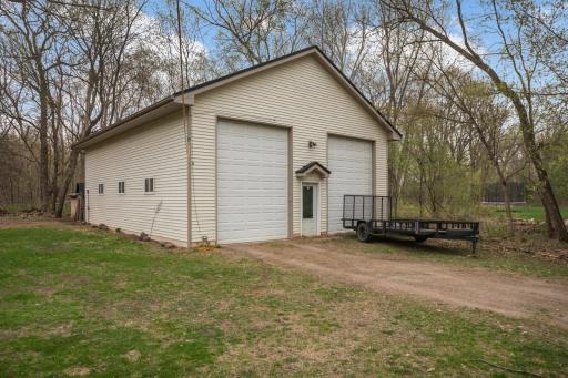 30x40 outbuilding with 14 foot garage doors
