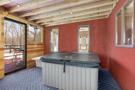 Hot tub included in sale