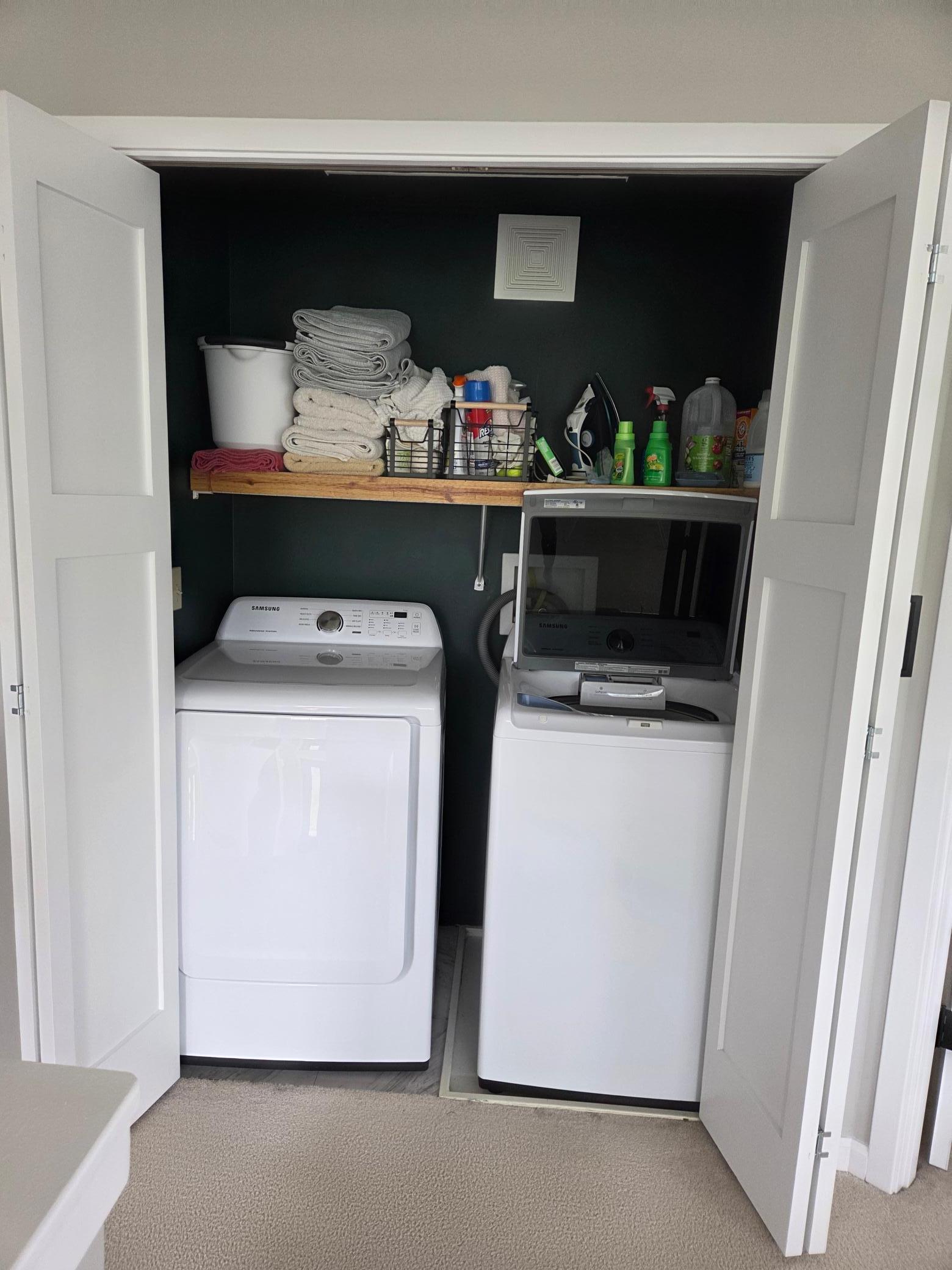 new washer and dryer 2nd floor laundry