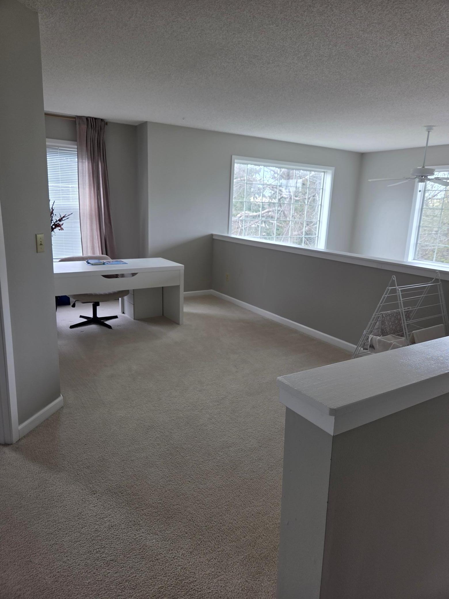 open loft with lots of light