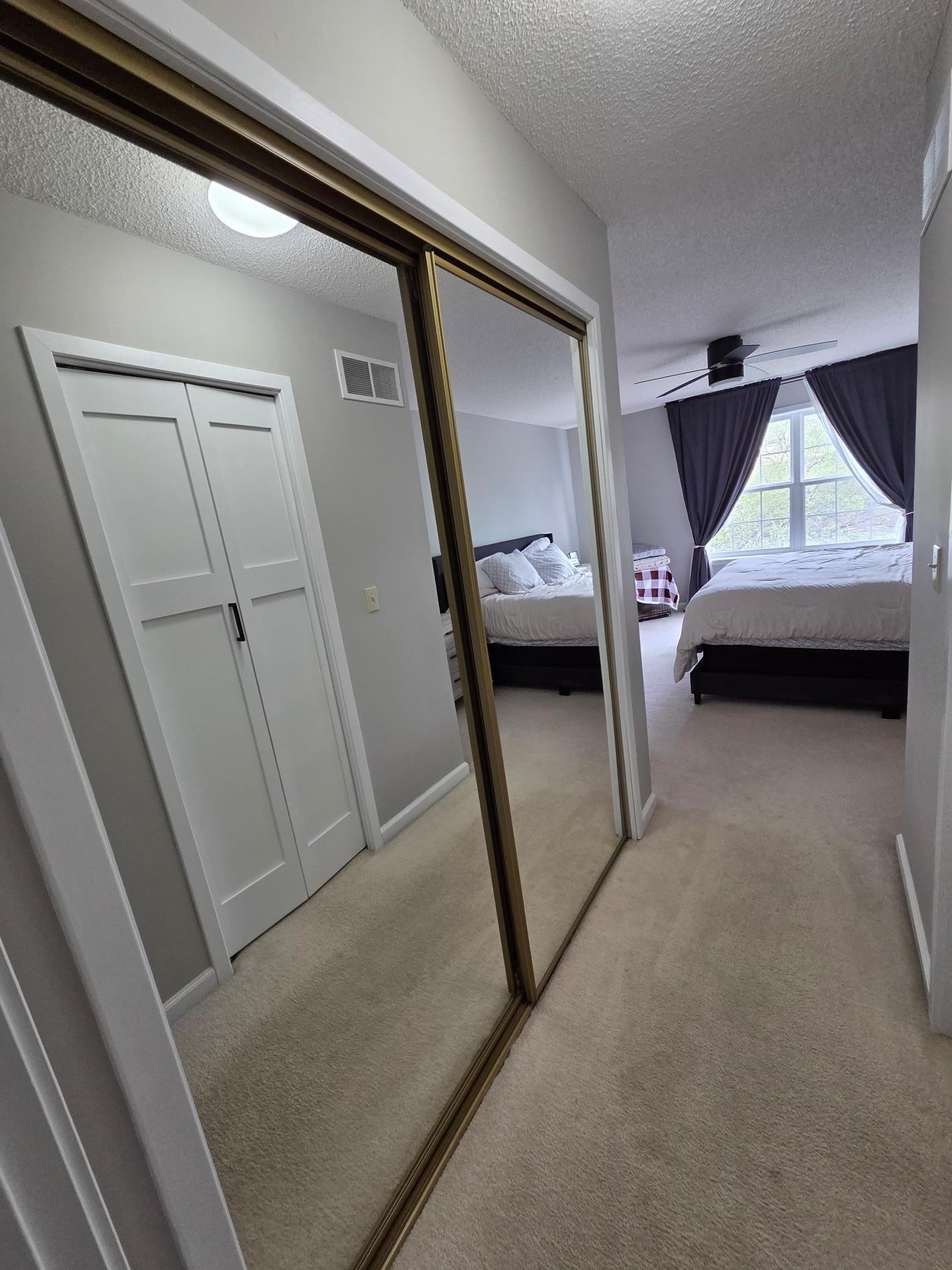 Double closets in Primary bedroom