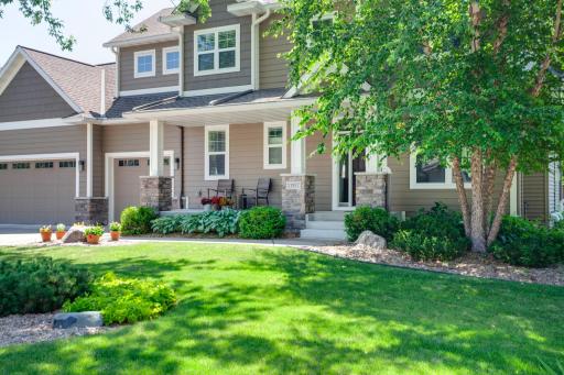 The inviting front porch is a prime spot for morning coffee, visiting with neighbors, or waiting for the school bus.