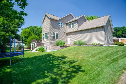 Expanses of open, manicured lawn just waiting for outdoor fun.