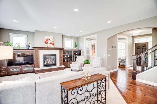 You will love the open concept design as neutral paint colors, warm, natural wood, and crisp enameled trim complement each other beautifully.