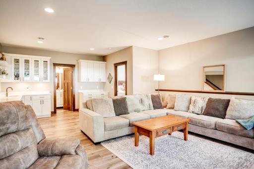 The ideal space whether enjoying a quiet movie night at home or hosting the whole family for the playoffs.