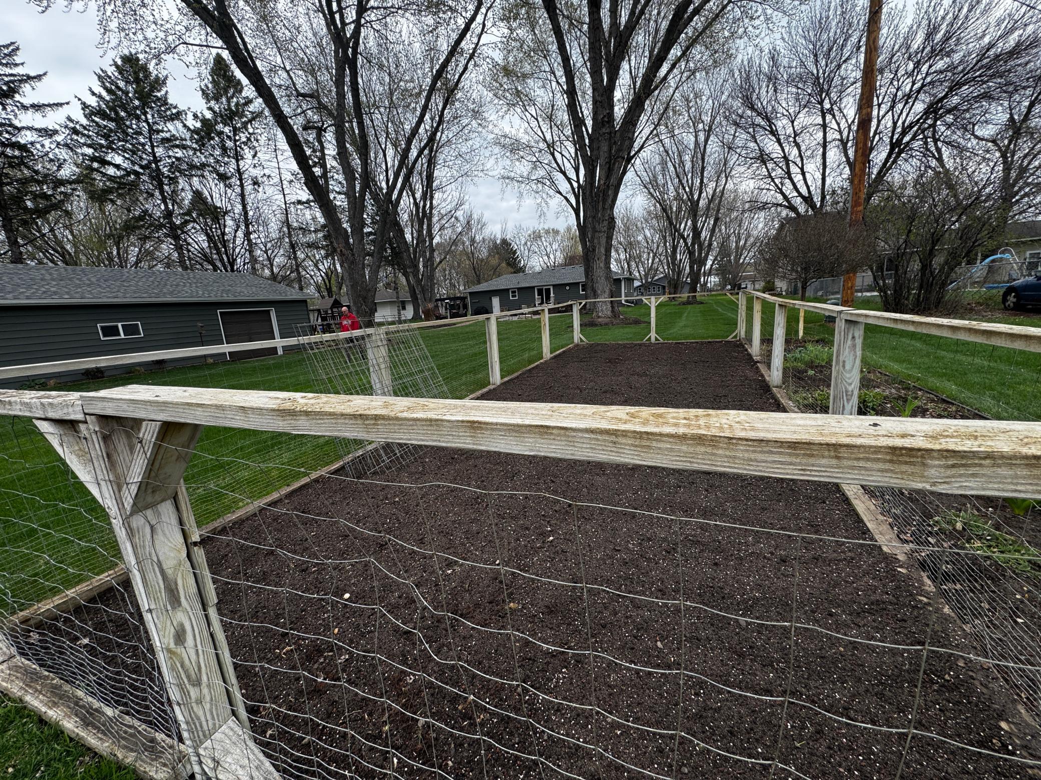 The garden is tilled and ready for your planting.