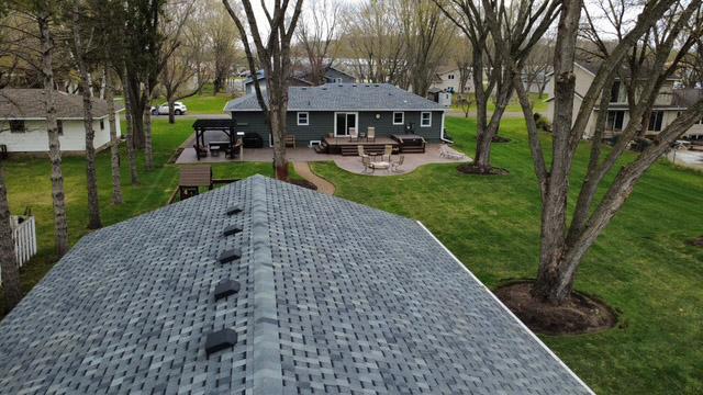 Backyard view.