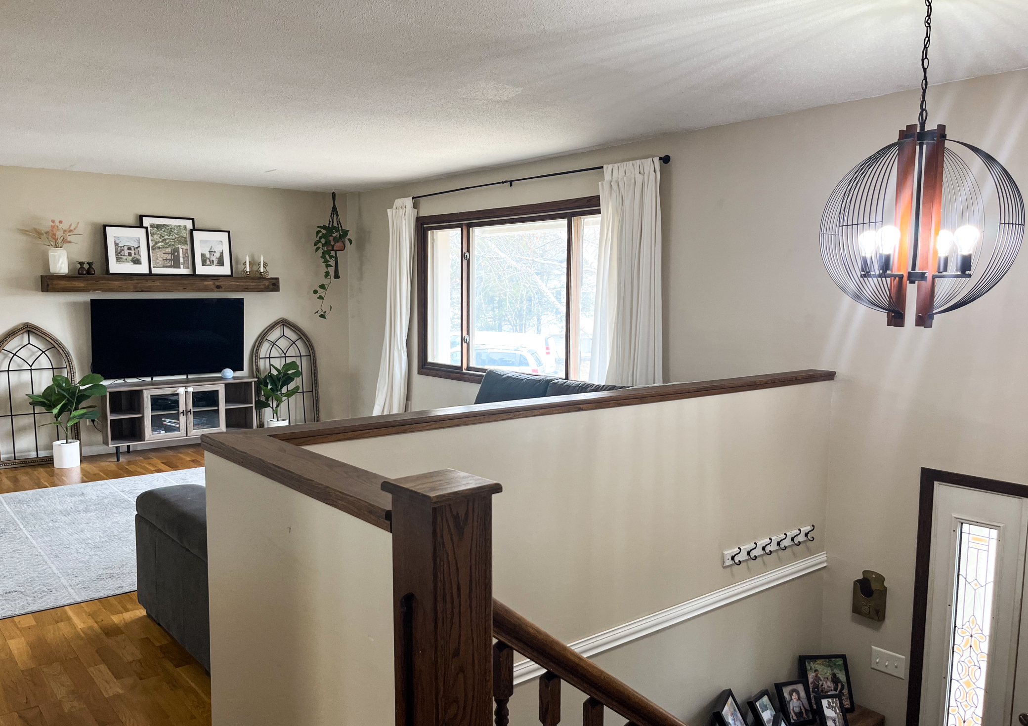 Entry with updated lighting