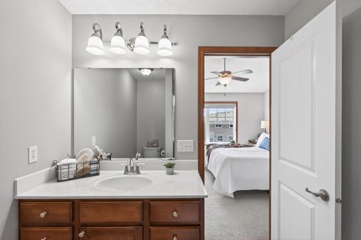 Primary Bathroom View to Bedroom