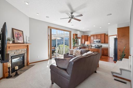 Main Level Living Room and Kitchen