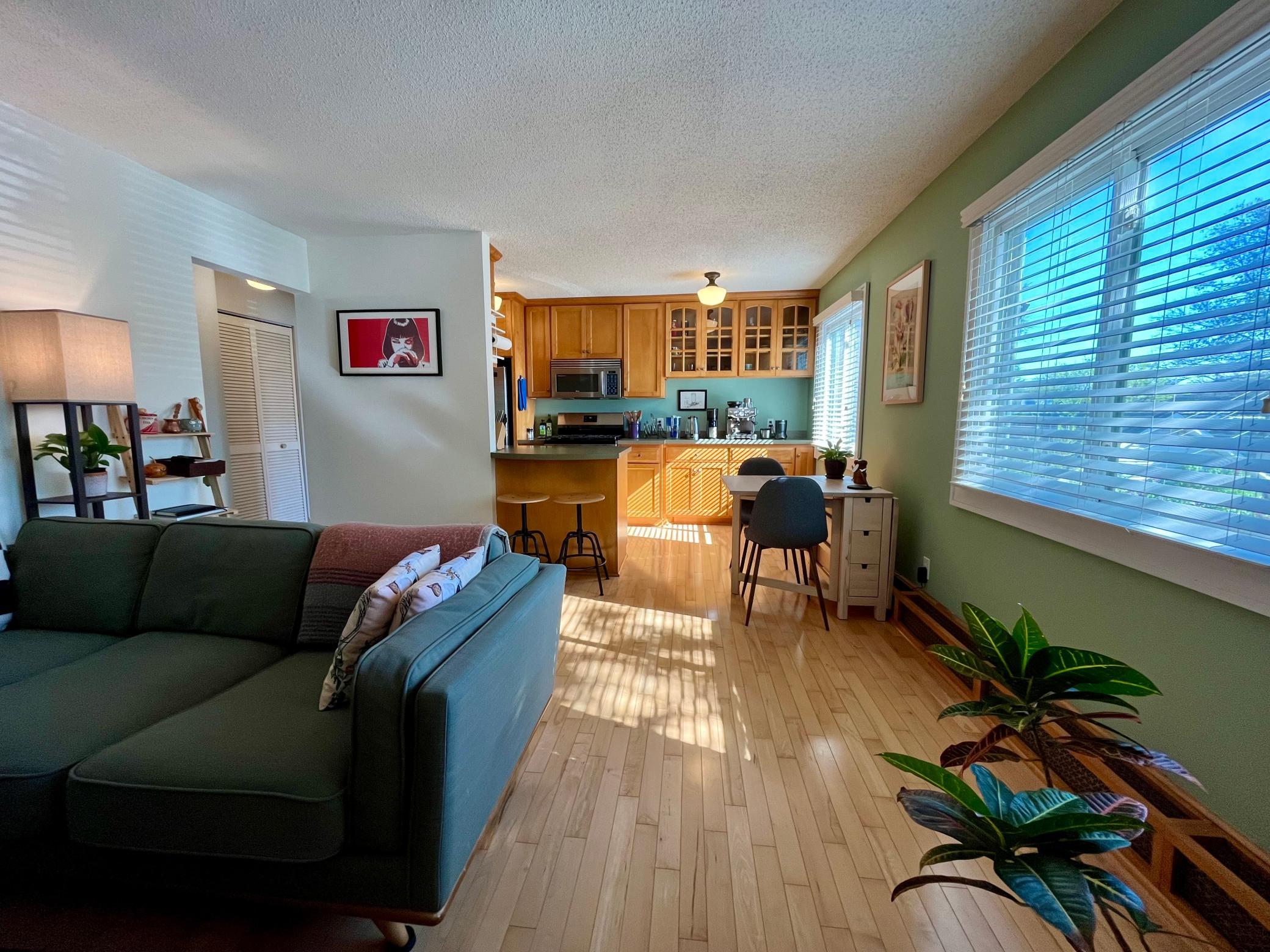 Living room to kitchen