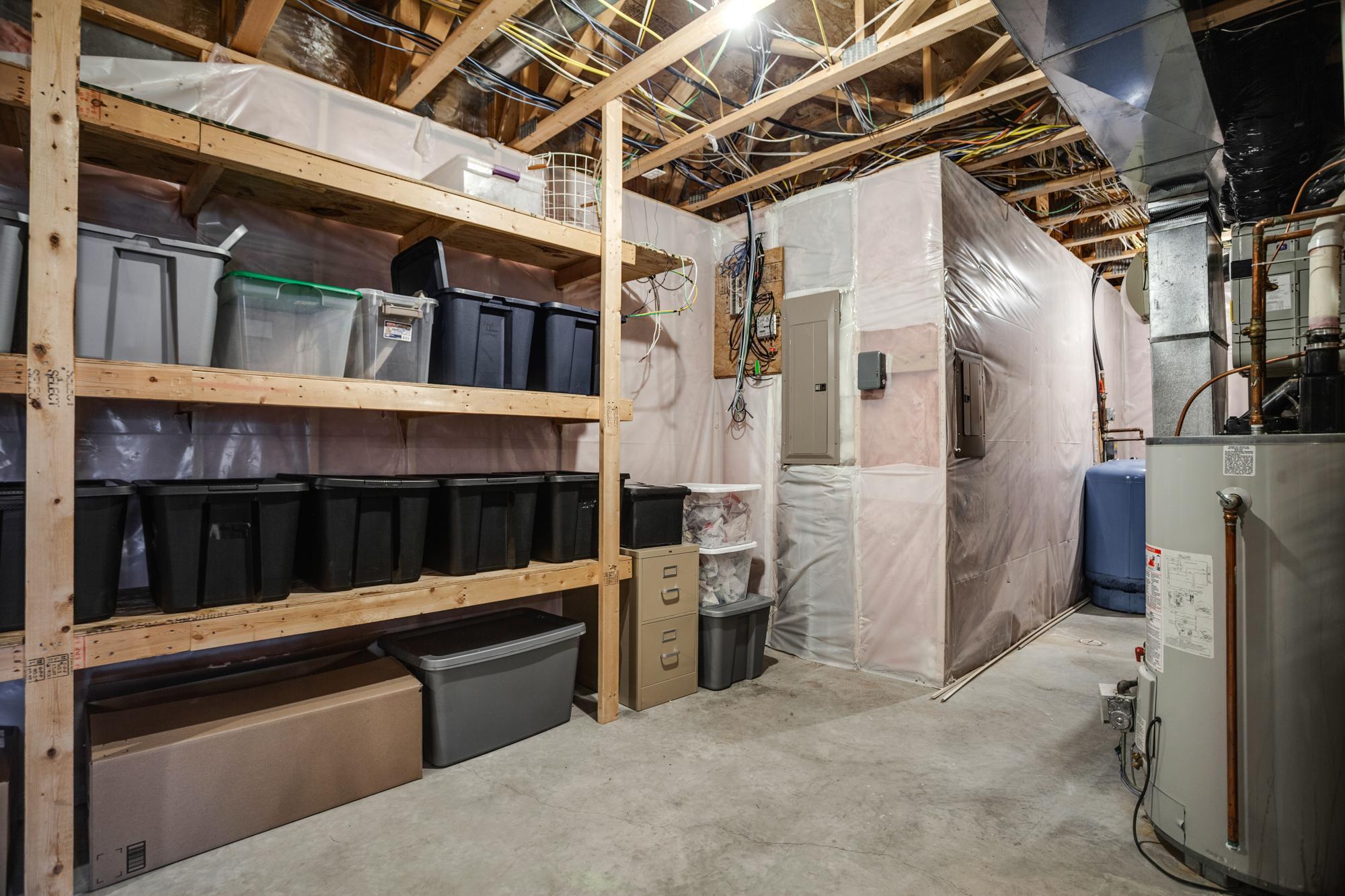 Large storage and utility room