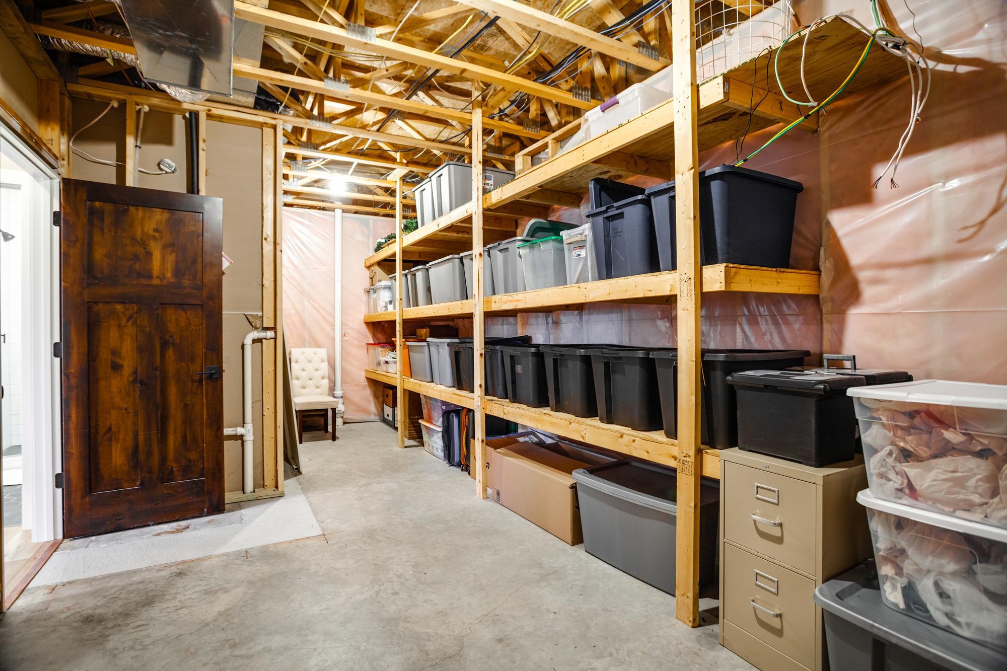 Large storage and utility room