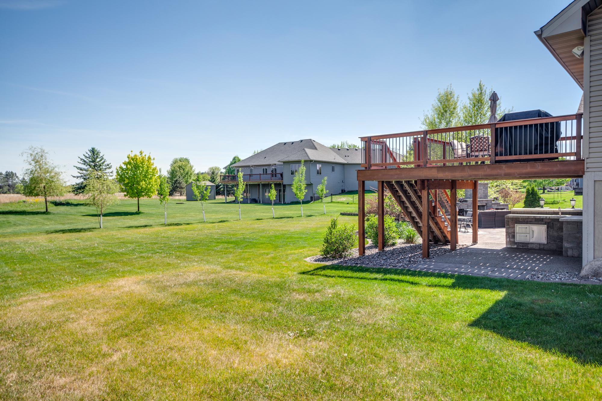 Wide-open views from the deck, patio and backyard