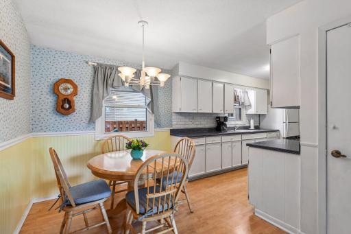 An abundance of counter space and cabinets