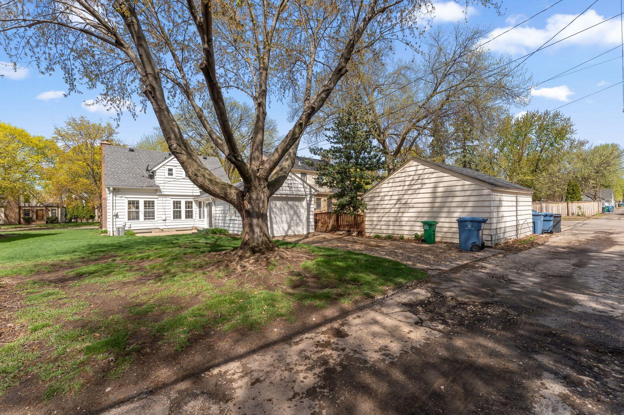 Backyard and rear alley