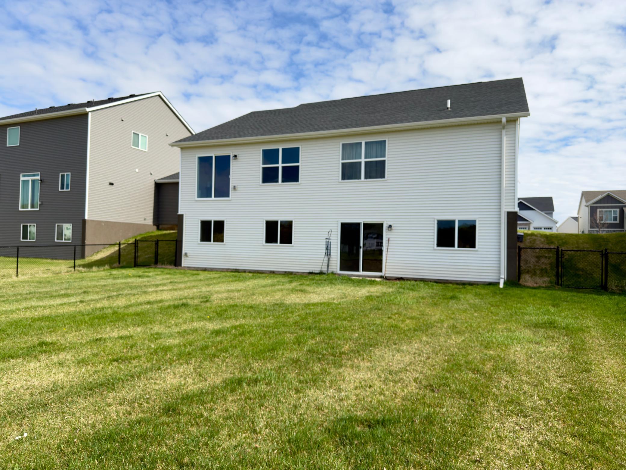 Fully fenced in backyard and a walkout lower level