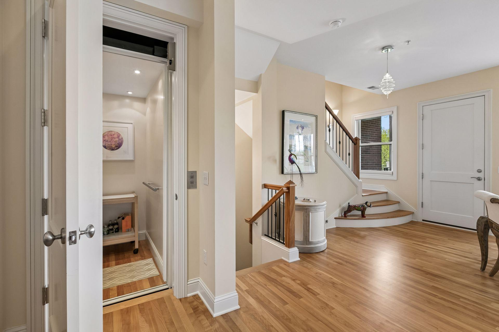 Main floor elevator. Each level has elevator access