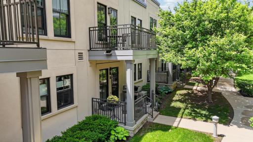 Rear Deck and patio convenient for grilling