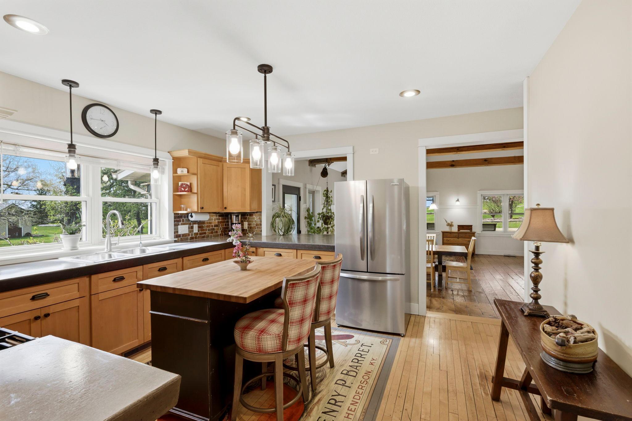 Kitchen and dining spaces connect beautifully for everyday living and entertaining alike.