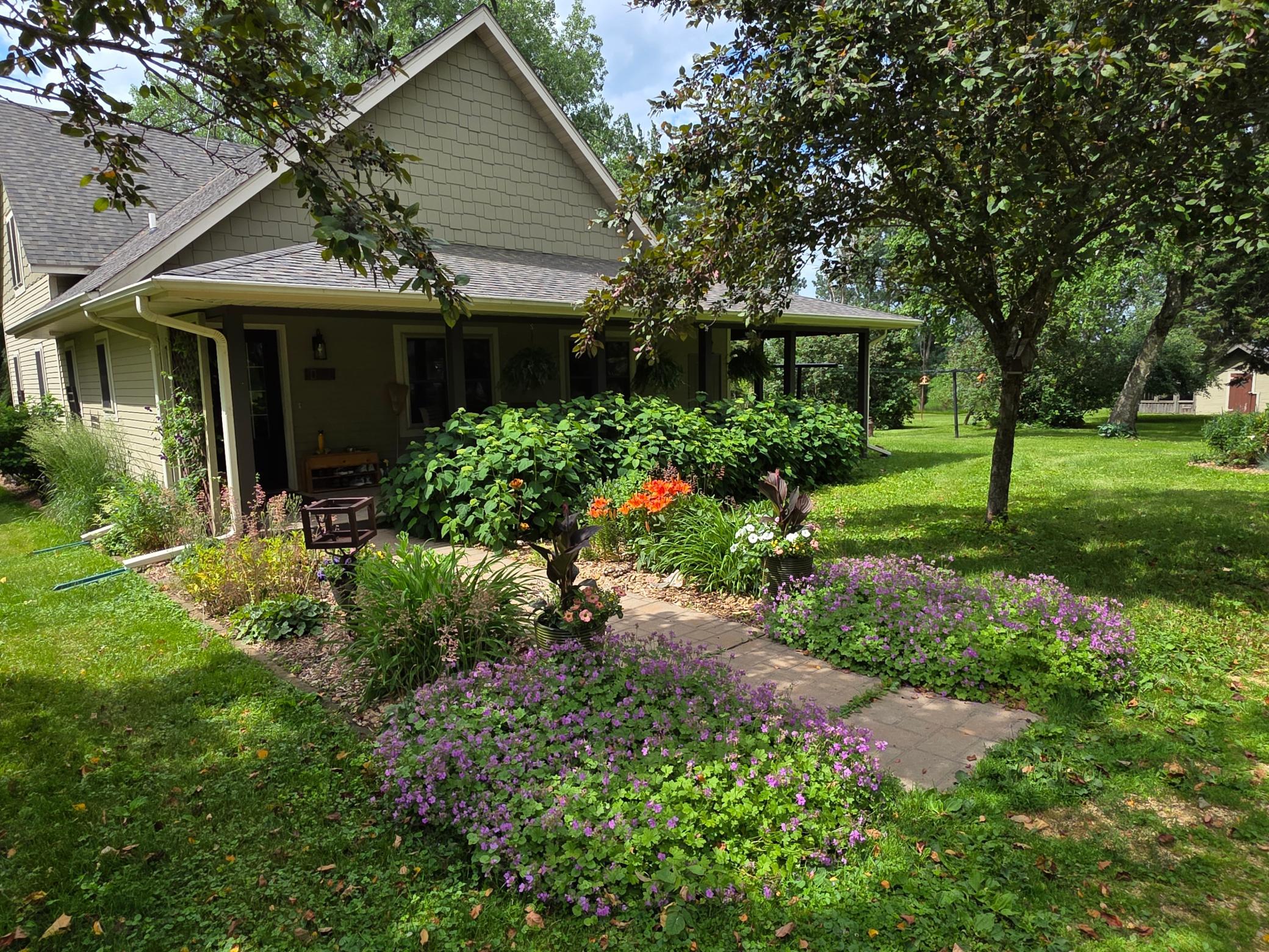Summertime look at landscaping