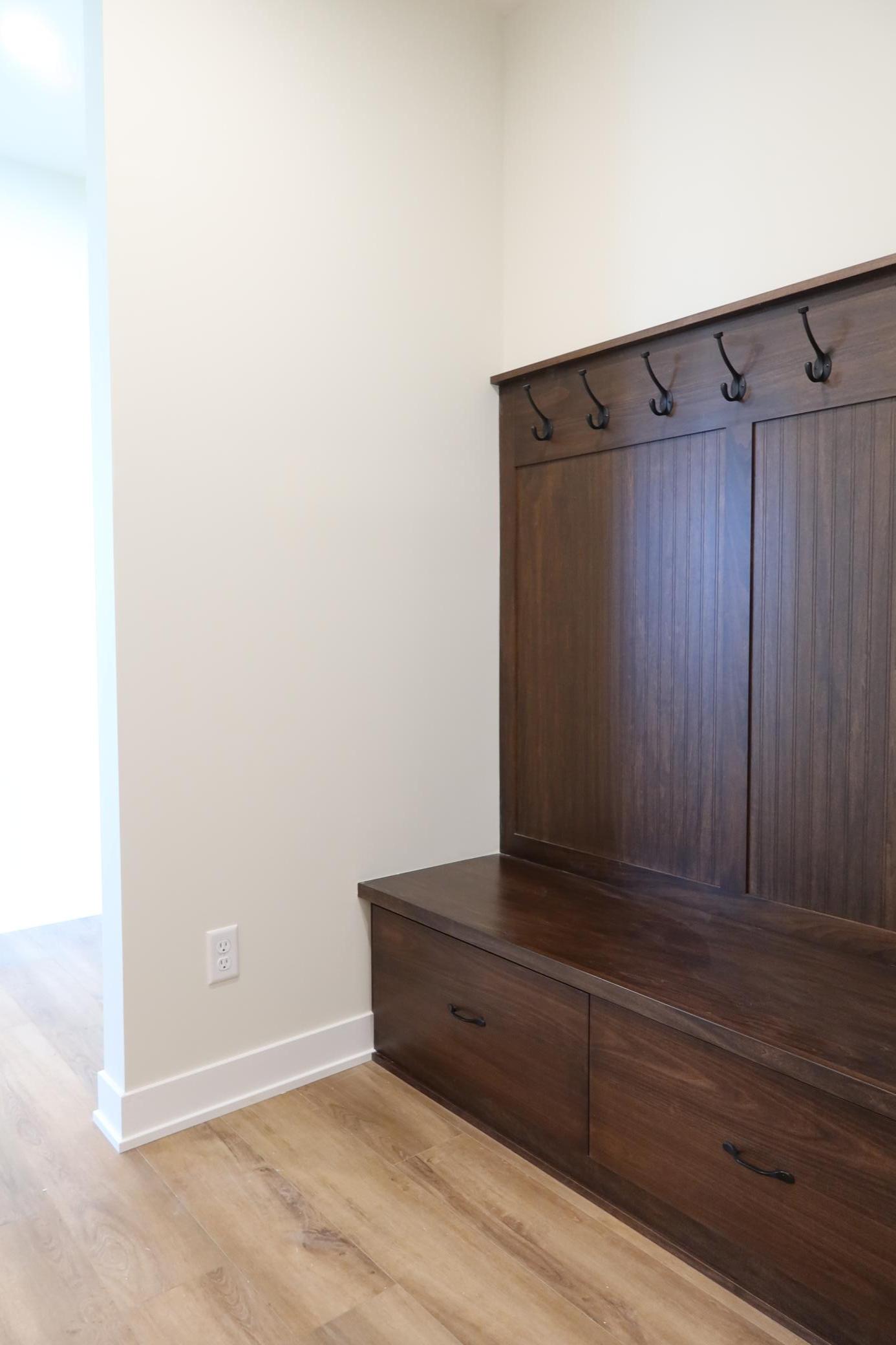 Built-in Boot Bench