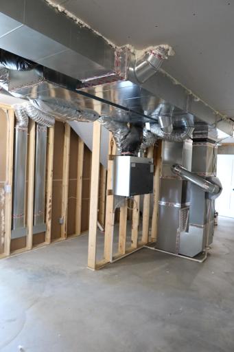Lower Level Unfinished Storage and Mechanical Room