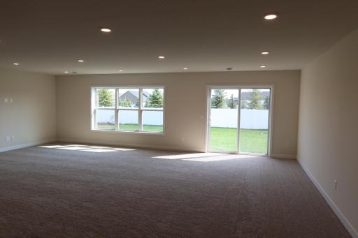 Finished, walkout Lower Level