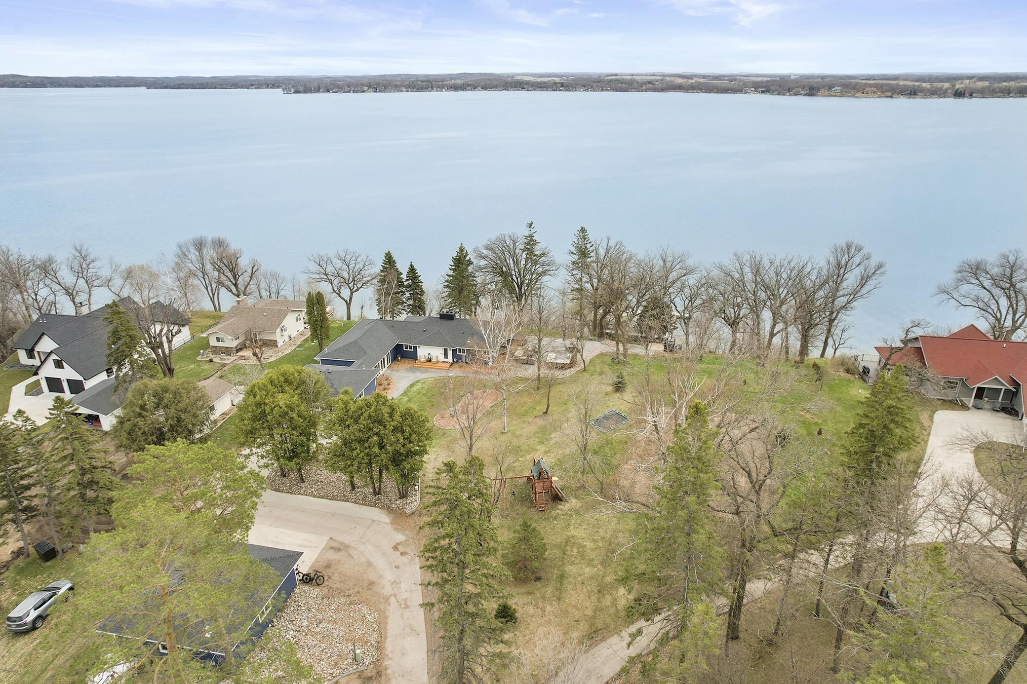 Front of home overhead view