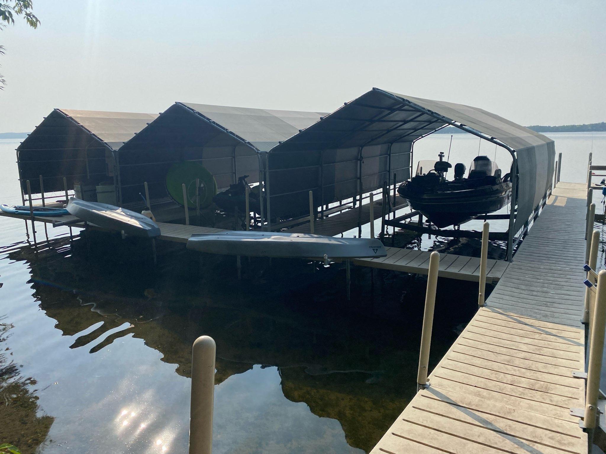 Dock system in summer