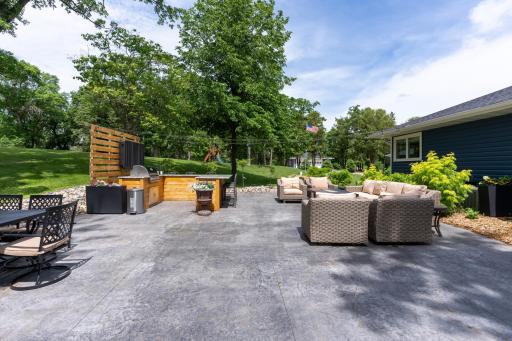 Exterior entertainment area
