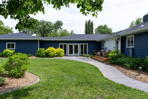 Side entrance + front porch