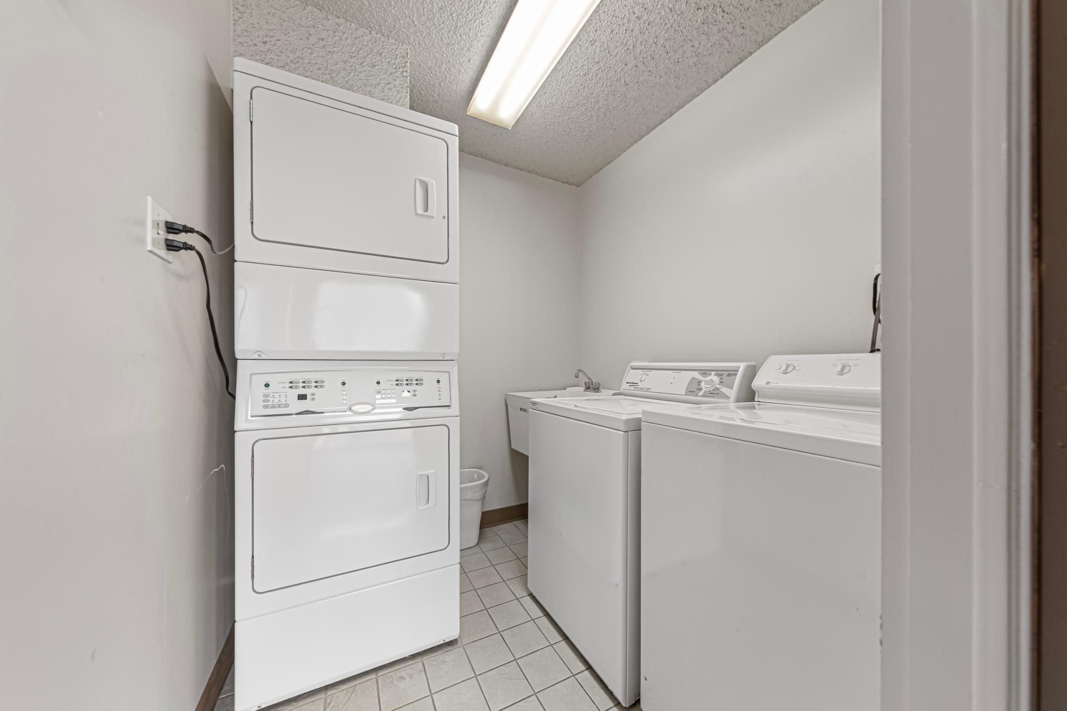 Laundry just down the hall.