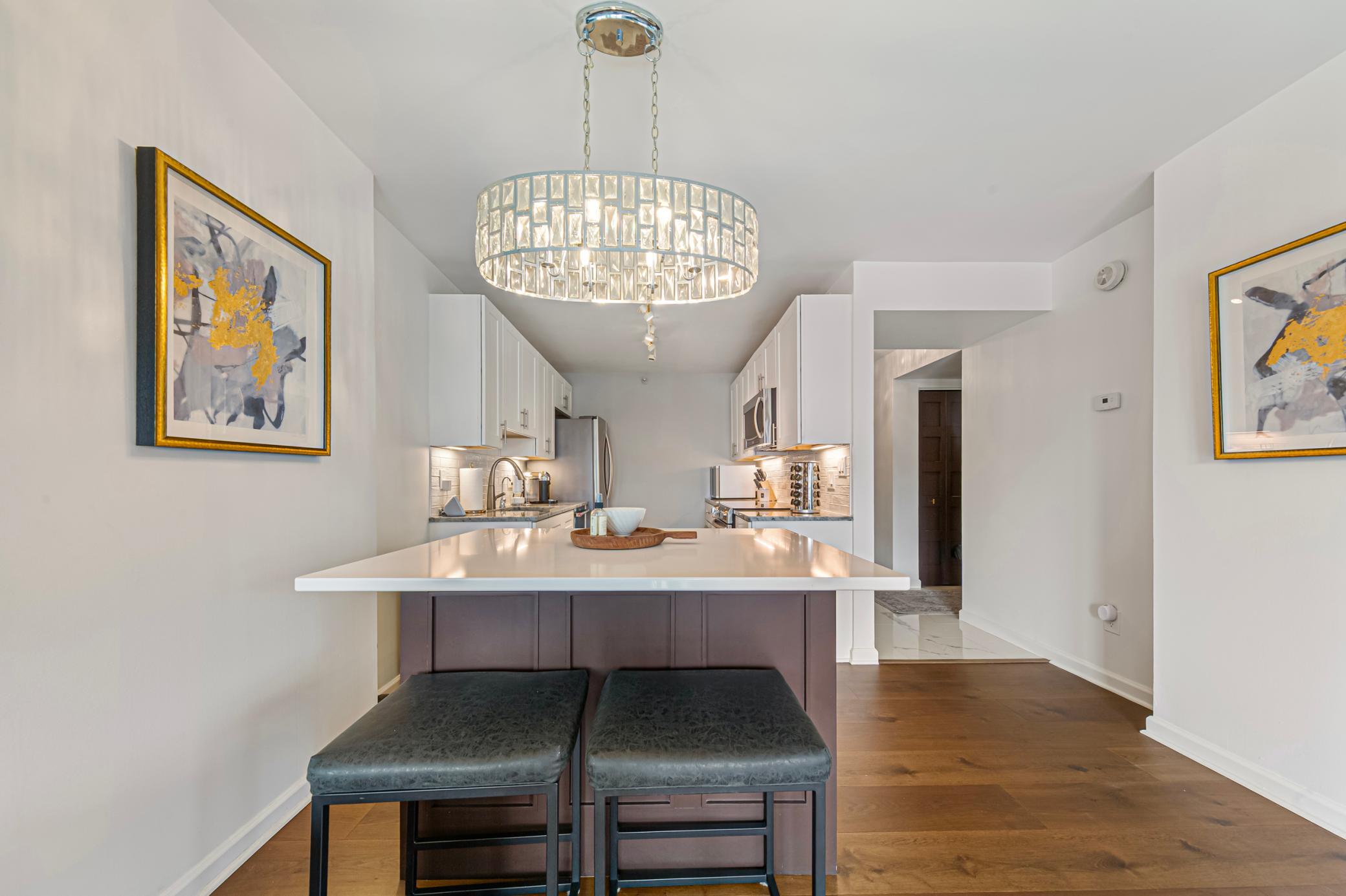 Stunning lighting over the custom island
