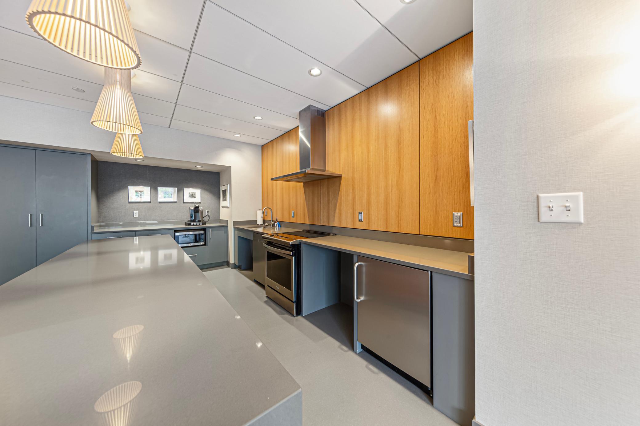 Community Room features a kitchen space and large island